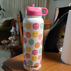 Steve Madden Smiley Face Water Bottle/ BUNDLE ONLY